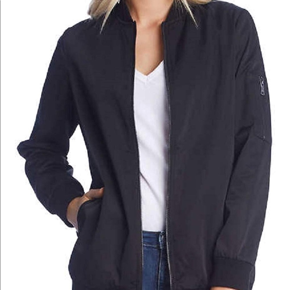 Long bomber jacket